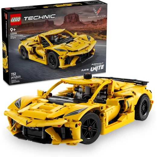 LEGO Technic Chevrolet Corvette Stingray Toy Car - Building Toy Set for Kids, Boys and Girls, Ages 9+ - Model Car Kit for Display - Gift Idea for Birthday - 42205 LEGO Technic Chevrolet Corvette Stingray Toy Car - Building Toy Set for Kids, Boys and Girls, Ages 9+ - Model Car Kit for Display - Gift Idea for Birthday - 42205