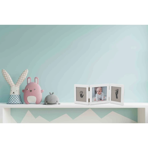 طقم إطار Dooky Happy Hands الثلاثي: التقط بصمات وذكريات الطفل - دوكي - Image 4