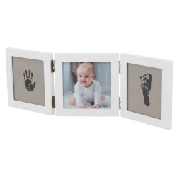 طقم إطار Dooky Happy Hands الثلاثي: التقط بصمات وذكريات الطفل