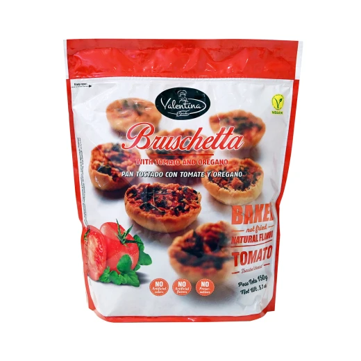 Valentina Snack Bruschetta with Tomato, 150g, Delicious & Crunchy Snack, Italian-Style Appetizer, No Artificial Additives Valentina Snack Bruschetta with Tomato, 150g, Delicious & Crunchy Snack, Italian-Style Appetizer, No Artificial Additives