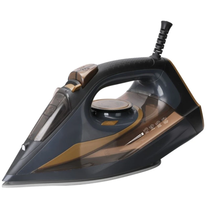 مكواة بخار شارك BSI-2800 بقوة 2800 واط - كيّ قوي وسريع وفعال، درجة حرارة قابلة للتعديل، مانعة للتنقيط والترسبات الكلسية، عناية فائقة بالأقمشة، مثالية للاستخدام المنزلي والمهني - شارك