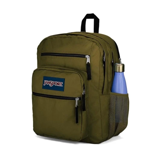 Jansport Big Student Russet Backpack, Army Green Color 34 Liters - JanSport - Image 4