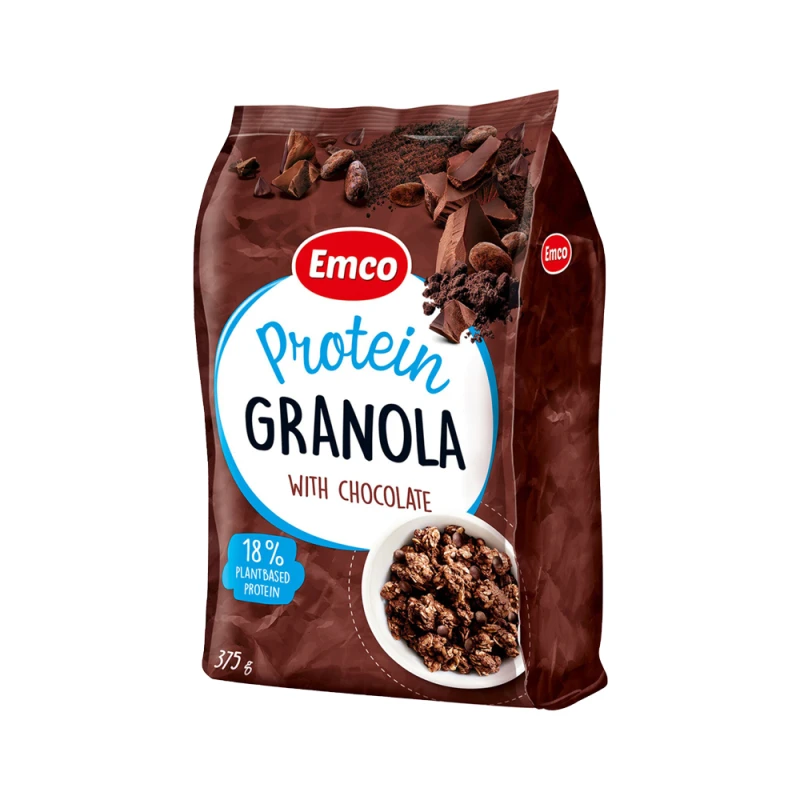 Emco Super Granola 18% Protein with Chocolate 500g - EMCO
