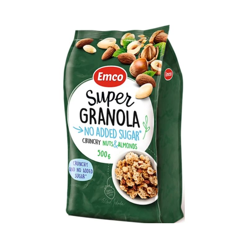 Emco Super Granola Nuts & Almonds 500g NO ADDED SUGAR - EMCO