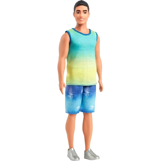 Barbie Fashionistas Ken Doll #236 with Ombre Tank Top & Jean Shorts: Stylish Ken Doll for Creative Play & Fashion Fun Barbie Fashionistas Ken Doll #236 with Ombre Tank Top & Jean Shorts: Stylish Ken Doll for Creative Play & Fashion Fun