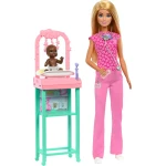 Mattel Barbie Baby Doctor Doll with Blonde Hair & Accessories Set for Imaginative Play 9.5 Inch Doll Includes Baby Doll Furniture & Accessories Great Gift for Kids Ages 3+ Years - Barbie