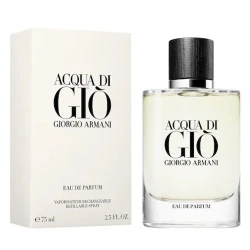 جورجيو أرماني أكوا دي جيو ماء عطر للرجال 75 مل بخاخ قابل لإعادة التعبئة عطر منعش مائي