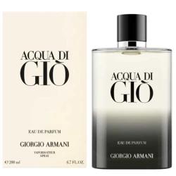 عطر جورجيو أرماني أكوا دي جيو أو دي بارفان 200 مل للرجال عطر منعش يدوم طويلاً