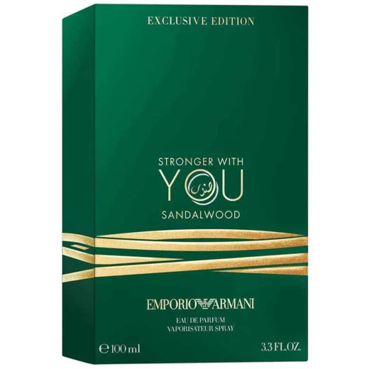 Giorgio Armani Stronger With You Sandalwood Eau de Parfum for Men 100ml Woody Fragrance Long Lasting Scent - Giorgio Armani - Image 5
