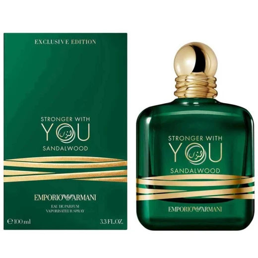 Giorgio Armani Stronger With You Sandalwood Eau de Parfum for Men 100ml Woody Fragrance Long Lasting Scent Giorgio Armani Stronger With You Sandalwood Eau de Parfum for Men 100ml Woody Fragrance Long Lasting Scent