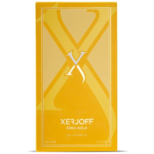 Xerjoff Erba Gold Eau de Parfum 50ml Unisex Fragrance Luxury Citrus Vanilla Scent with Silk Scarf - Xerjoff - Image 2