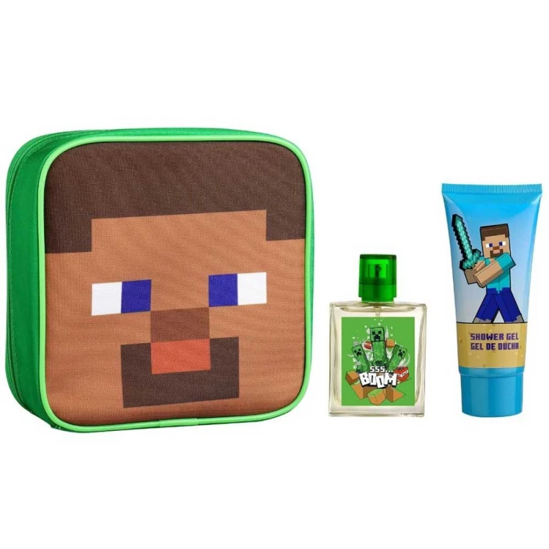 Air-Val Minecraft Gift Set for Kids: EDT 50ml & Shower Gel - AIR-VAL