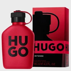 Hugo Intense Eau de Parfum for Men 125ml Long Lasting Fragrance with Red Apple & Cinnamon