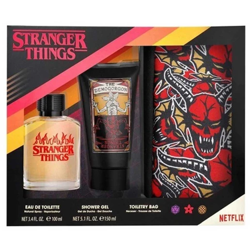 طقم هدايا Air-Val Stranger Things للأطفال EDT 100 مل + جل استحمام طقم هدايا Air-Val Stranger Things للأطفال EDT 100 مل + جل استحمام