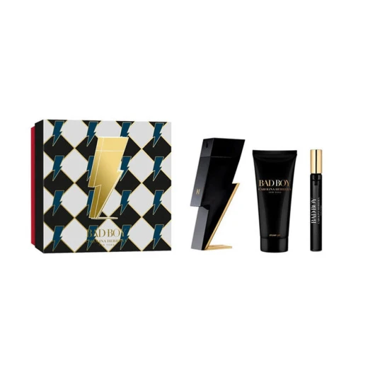 Carolina Herrera Bad Boy Men's Gift Set: EDT 100ml, Shower Gel & Travel Spray Carolina Herrera Bad Boy Men's Gift Set: EDT 100ml, Shower Gel & Travel Spray