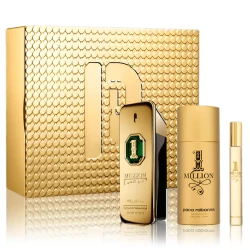 مجموعة 1 مليون جولدن عود عطر مركز 100 مل + عطر 10 مل بخاخ للسفر + بخاخ مزيل العرق 150 مل للرجال من باكو رابان