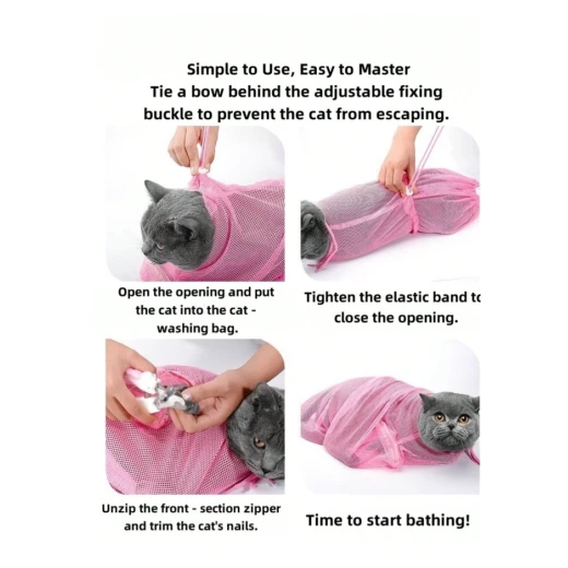 pets Mesh Cat Bathing & Grooming Bag pets Mesh Cat Bathing & Grooming Bag