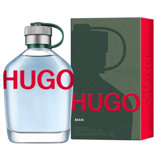 Hugo Boss Man Eau de Toilette 200ml Aromatic Green Fragrance for Men with Grapefruit and Pine Hugo Boss Man Eau de Toilette 200ml Aromatic Green Fragrance for Men with Grapefruit and Pine