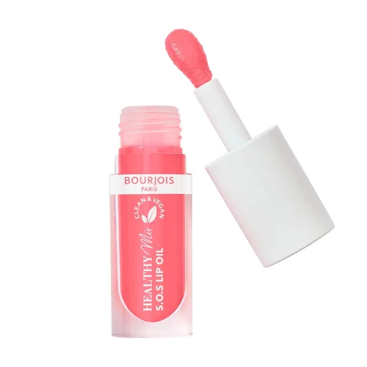 Bourjois Healthy Mix Clean SOS Lip Oil 04 Pink Passion Hydrating Lip Gloss for Soft Lips with Avocado Raspberry Oil Bourjois Healthy Mix Clean SOS Lip Oil 04 Pink Passion Hydrating Lip Gloss for Soft Lips with Avocado Raspberry Oil