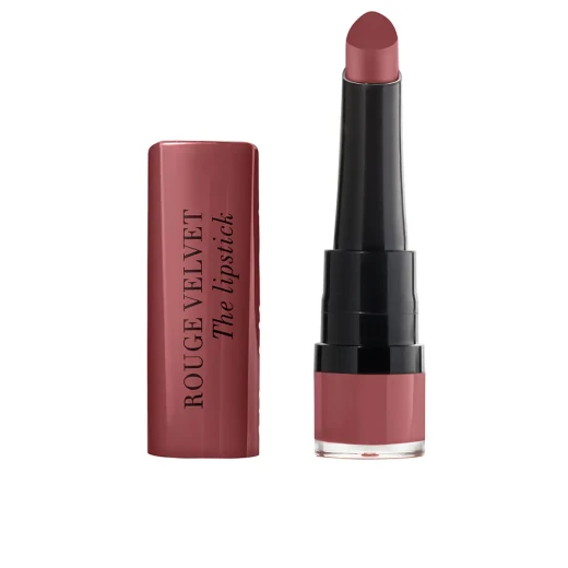 Bourjois Rouge Velvet Lipstick 52 Spicy Fig Matte Finish Long Lasting Moisturizing Lip Color 2.4g