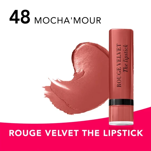 Bourjois Rouge Velvet Lipstick Matte Finish Long Lasting Hydrating Formula 2.4g - Bourjois - Image 3
