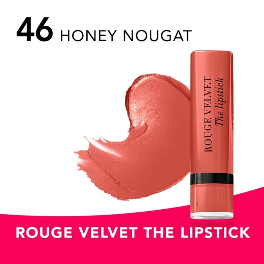 Bourjois Rouge Velvet Lipstick Long Lasting Matte Finish Hydrating Formula All Day Wear - Bourjois - Image 3