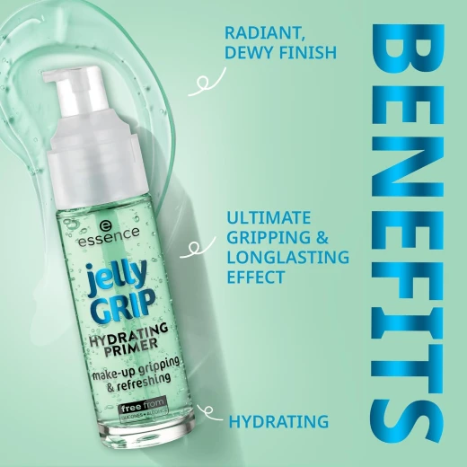 essence Jelly Grip Hydrating Primer for Dewy Skin Vegan Makeup Base Long Lasting Performance - Essence - Image 5