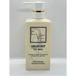 ماسك الشعر من Auskem Eve 400 مل – تركيبة مغذية بزيت الأرغان لإصلاح وترطيب الشعر الجاف والتالف، يمنح نعومة ولمعانًا طبيعيًا طويل الأمد