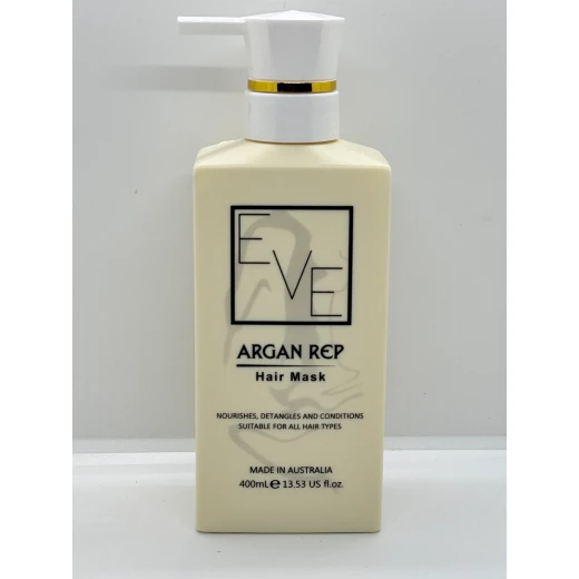 ماسك الشعر من Auskem Eve 400 مل – تركيبة مغذية بزيت الأرغان لإصلاح وترطيب الشعر الجاف والتالف، يمنح نعومة ولمعانًا طبيعيًا طويل الأمد ماسك الشعر من Auskem Eve 400 مل – تركيبة مغذية بزيت الأرغان لإصلاح وترطيب الشعر الجاف والتالف، يمنح نعومة ولمعانًا طبيعيًا طويل الأمد