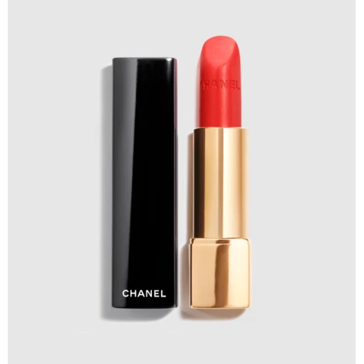 CHANEL Rouge Allure Velvet 43 La Favorite Luminous Matte Lipstick Hydration Makeup for Lips Long Lasting CHANEL Rouge Allure Velvet 43 La Favorite Luminous Matte Lipstick Hydration Makeup for Lips Long Lasting
