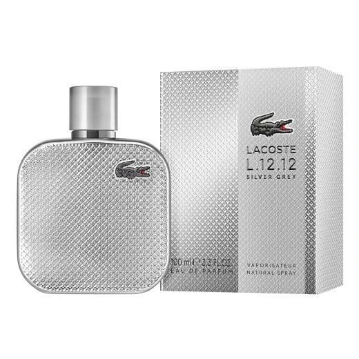 لاكوست إل 12.12 سيلفر غراي أو دي بارفان 100 مل عطر خشبي للرجال لاكوست إل 12.12 سيلفر غراي أو دي بارفان 100 مل عطر خشبي للرجال