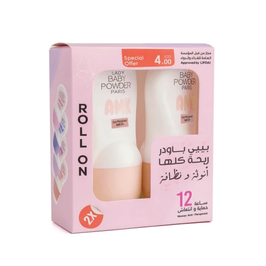 ليدي بيبي بودرة مزيل عرق رول بيبي بينك 50 مل 2 قطعة من اي ام كي ليدي بيبي بودرة مزيل عرق رول بيبي بينك 50 مل 2 قطعة من اي ام كي