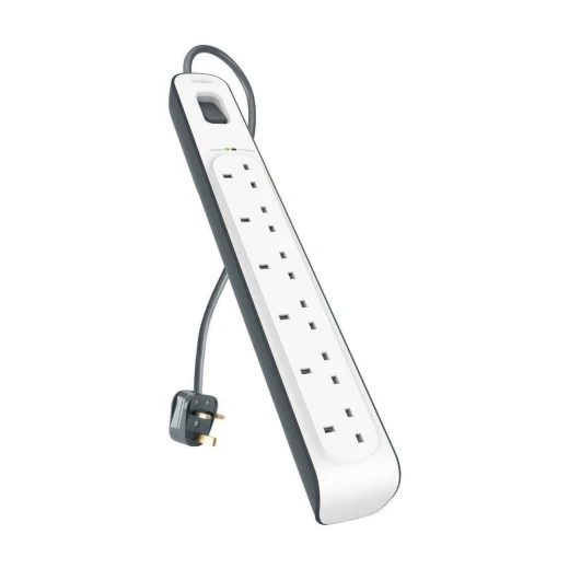 Belkin 6-Outlet Surge Protector - Protects Electronics & Data Belkin 6-Outlet Surge Protector - Protects Electronics & Data