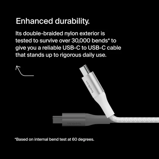 Belkin USB-C Cable 2m 240W - Fast Charging & Data Transfer - Belkin - Image 2