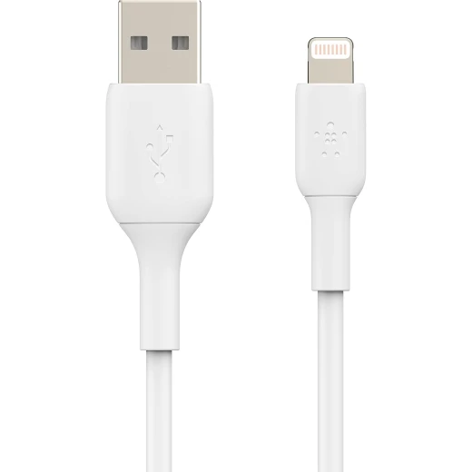 Belkin BoostCharge Lightning Cable - 9.8ft/3M - MFi Certified Apple iPhone Charger USB to Lightning Cable - iPhone Cable - iPhone Charger Cord - Apple Charger - USB Phone Charger - White - Belkin - Image 3