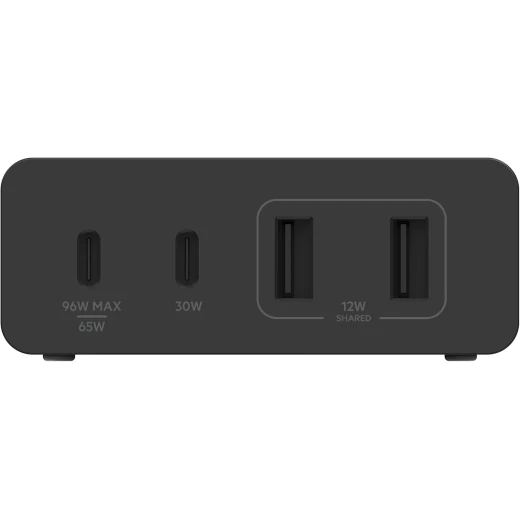 شاحن بيلكن BoostCharge PRO بقوة 108 واط – بتقنية GaN، يحتوي على 4 منافذ (2 × USB-C و2 × USB-A) مع كابل بطول 2 متر - بيلكين - Image 3