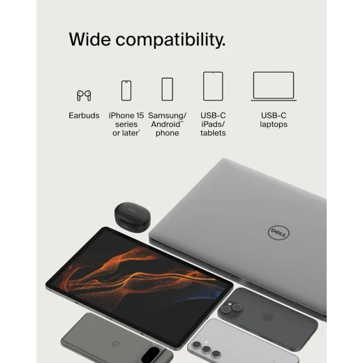 كابل بلكين بوست تشارج مضفّر من نوع USB-C إلى USB-C، بطول 1 متر، أبيض - بيلكين - Image 3