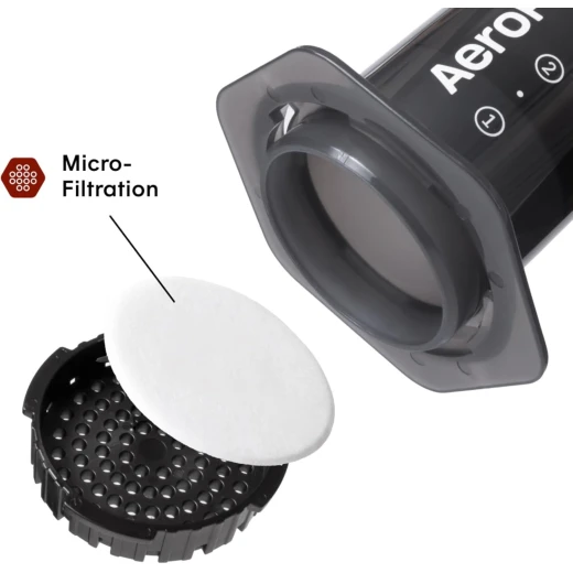 AeroPress Original Coffee Press - All-in-One French Press, Pour-Over & Espresso Style Manual Brewer, 2 Min Brew for Less Bitterness, More Flavor, Small Portable Coffee Maker, Travel & Camping - AeroPress - Image 7