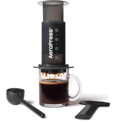 AeroPress Original Coffee Press - All-in-One French Press, Pour-Over & Espresso Style Manual Brewer, 2 Min Brew for Less Bitterness, More Flavor, Small Portable Coffee Maker, Travel & Camping
