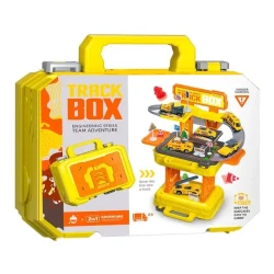 Amigo BOX TRACK – Fun Construction Car Playset with Colorful Vehicles, Safe Materials, Boosts Creativity & Motor Skills
