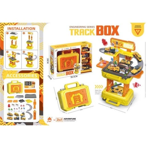 Amigo BOX TRACK – Fun Construction Car Playset with Colorful Vehicles, Safe Materials, Boosts Creativity & Motor Skills - Amigo - Image 2