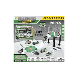 Amigo Parking Lot Toy – Military Vehicle Playset with Multiple Parking Spaces, Safe and Fun, Boosts Motor Skills & Imagination