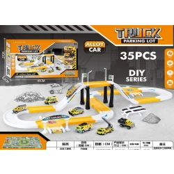 Amigo Truck Parking Lot Toy – Multi-Space Truck Playset for Kids, Safe and Fun, Boosts Motor Skills & Imagination