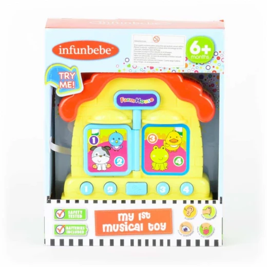 منزل مزرعة الحيوانات من Infunbebe لعبة للأطفال الصغار مع الأصوات والشخصيات - انفنبيبي - Image 2