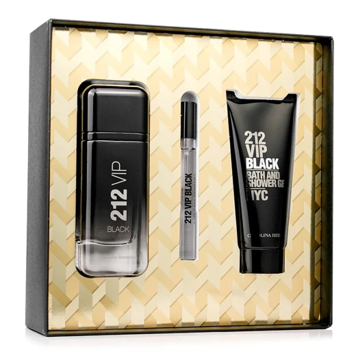 مجموعة هدايا كارولينا هيريرا 212 VIP Black للرجال - 100 مل EDP - كارولينا هيريرا - Image 2