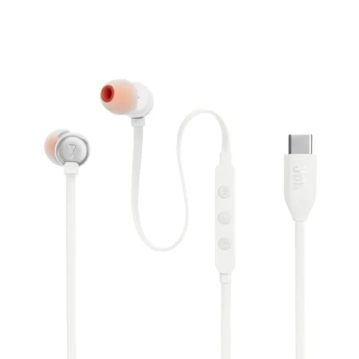 سماعات أذن JBL Tune 310C USB-C - أبيض - صوت عالي الدقة و بيور باس - جي بي ال - Image 2
