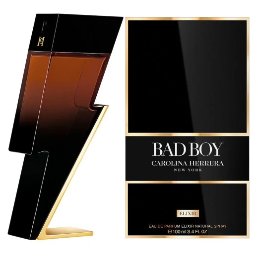 Carolina Herrera Bad Boy Elixir Eau de Parfum for Men Intense 100ml Evening Fragrance Woody Spicy Scent Carolina Herrera Bad Boy Elixir Eau de Parfum for Men Intense 100ml Evening Fragrance Woody Spicy Scent