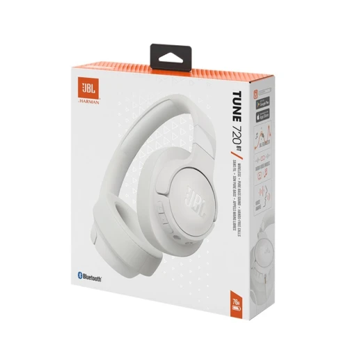 سماعات رأس لاسلكية JBL Tune 720BT - أبيض: بطارية 76 ساعة - جي بي ال - Image 3