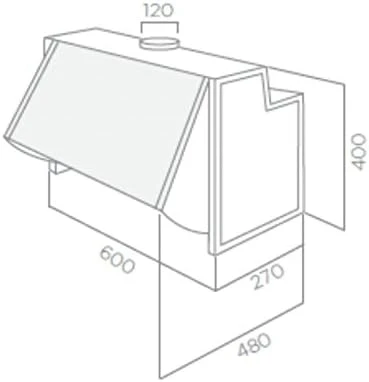 Elica Integrata Built-In Hood 60cm Grey - Efficient Kitchen Ventilation - Elica - Image 2
