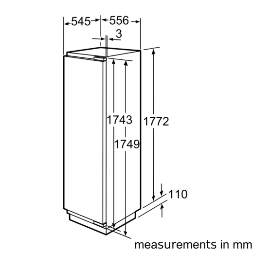 Siemens GI38NP60 Built-in Freezer | NoFrost Technology | SoftClose Door 60cm 213Litr - Siemens - Image 3